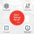 8sanlione 2 Pack Car Cup Holder Coasters, 2.75 Inch Non-Slip PVC Insert Cup Coaster, Anti-Scratch Auto Cup Mats for Women Men, Vehicle Interior Accessories Universal for Car, SUV, Truck (D Red/2PCS)