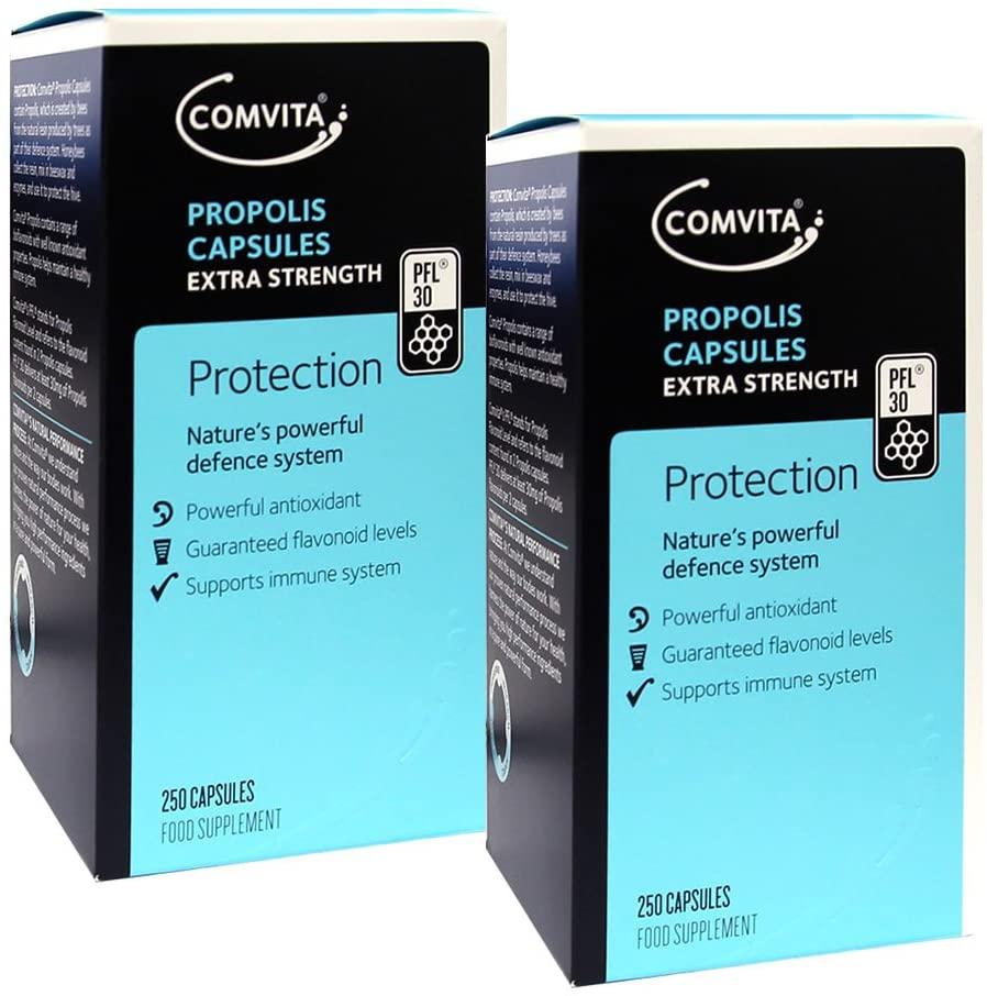 Comvita Propolis PFL30 Capsules, 250 Count (Pack of 2)