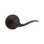 Tustin Venetian Bronze Exterior Entry Door Lever featuring SmartKey Security