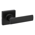 BrSquare Matte Black Hall/Closet Door Lever Featuring Microban