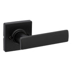 BrSquare Matte Black Hall/Closet Door Lever Featuring Microban