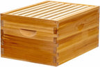 Honey Lake 8-Frame Bee Hive 1 Brood Beehive Box and 1 Medium Bee Hive Super Box,Bee Hives and Supplies Starter Kit Include Beehive Frames and Foundation Sheet