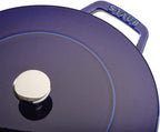 Staub Cast Iron 3.75-qt Essential French Oven - Dark Blue, Made in France