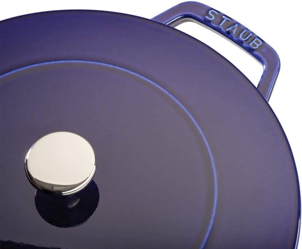 Staub Cast Iron 3.75-qt Essential French Oven - Dark Blue, Made in France