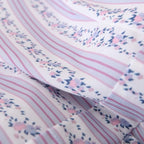 stripe floral print top and skirt set