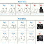 5 Car Seat Cover Set Full PackaCar Seat Cushion PU Leather Car Seat Cover Universal Car Seat Cover Full Set Compatible With Five-seat Models