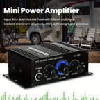 400W Mini Power Amplifier: Get Crystal Clear Audio With 2.0 Stereo Sound For Home/Car Theater System