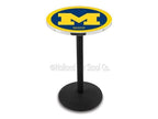 L214C36MichUn 36 In. Chrome Michigan Pub Table