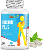Doctor Plus - Powerful Growth Boost - Promotes Strong and Healthy Bones - Immunity Support - for Children (10+) and Teens - 60 Capsules (Pack of 12)