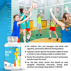 Doctor Plus - Powerful Growth Boost - Promotes Strong and Healthy Bones - Immunity Support - for Children (10+) and Teens - 60 Capsules (Pack of 6)