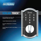 Touch Keyless Touchscreen Deadbolt with Camelot Trim