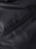 mens windproof warm stand collar thicken solid overcoats with pocket