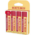 Burt's Bees Lip Balm, Moisturizing Lip Care, All Natural, Original Beeswax with Vitamin E &amp; Peppermint Oil (4 Pack)