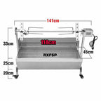 LarOutdoor BBQ Grill Roaster Spit Whole Chicken Lamb Pig Roast Roaster
