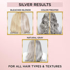 L’Oréal Paris Le Color Gloss One Step In-Shower Toning Hair Gloss, Neutralizes Brass, Conditions &amp; Boosts Shine, Silver, 4 Ounce