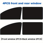 4pcs Car Magnet Side Window Sunshade Curtain Magnetic Black Shading Net Sunshade Insulation Privacy Curtain Row Car Window Sunshade Curtain Universal