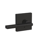 Custom Latitude Matte Black Collins Trim Dummy Door Lever (2-pack)