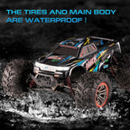 FMT 1:10 Scale High Speed 46km/h 4WD 2.4Ghz Remote Control Truck 9125, Radio Controlled Off-Road RC Car Monster Truck R/C RTR (Assorted Colors)