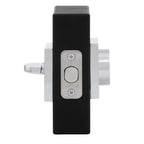 Square Contemporary Polished Chrome Single Cylinder Deadbolt Featuring SmartKey Security