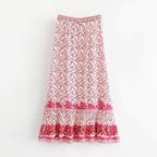 summer boho maxi skirt