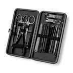 Classic Black Manicure Set Hand Feet Facial  Steel Accessories, 5 Choices