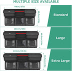 Oasser Back Seat Trunk Organizer Hanging Car Organizer Trunk Foldable Cargo Storage with 6 Large Pockets 3 Adjustable Straps