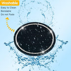 2PCS Car Cup Holders Coasters Mickey Mouse,Black Silicone Anti-Slip Car Coasters Car Interior Accessories -Universal Size, Black