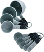 KitchenAid KE475OHGSA Classic Measuring Cups And Spoons Set, Set of 9, Gray