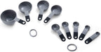 KitchenAid KE475OHGSA Classic Measuring Cups And Spoons Set, Set of 9, Gray