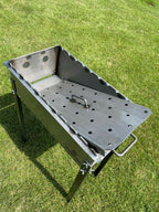 Heavy-duty Steel BBQ Grill / MANGAL 11 Ga (3mm) + 10 skewers
