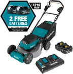 Makita XML08PT1 18V X2 (36V) LXT Lithium‑Ion Brushless Cordless 21" Self Propelled Lawn Mower Kit with 4 Batteries (5.0Ah)