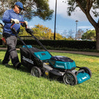 Makita XML08PT1 18V X2 (36V) LXT Lithium‑Ion Brushless Cordless 21" Self Propelled Lawn Mower Kit with 4 Batteries (5.0Ah)
