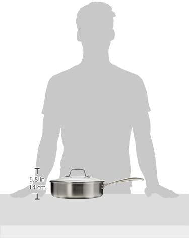 ZWILLING Spirit Ceramic Nonstick Saute Pan, 3-qt, 2-inch, Stainless Steel