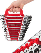 TEKTON Flex Ratcheting Combination Wrench Set, 12-Piece (8-19 mm) - Holder | WRN57170