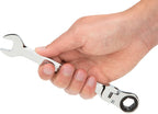 TEKTON Flex Ratcheting Combination Wrench Set, 12-Piece (8-19 mm) - Holder | WRN57170