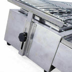 Commercial Gas LPG Grill 2800PA Outdoor BBQ Tabletop Cooker 8-Burner Smokeless