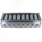 Commercial Gas LPG Grill 2800PA Outdoor BBQ Tabletop Cooker 8-Burner Smokeless