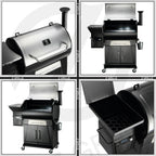 ZPG-700D4E Pellet Grill BBQ Smoker Digital Control 697 sq. in.