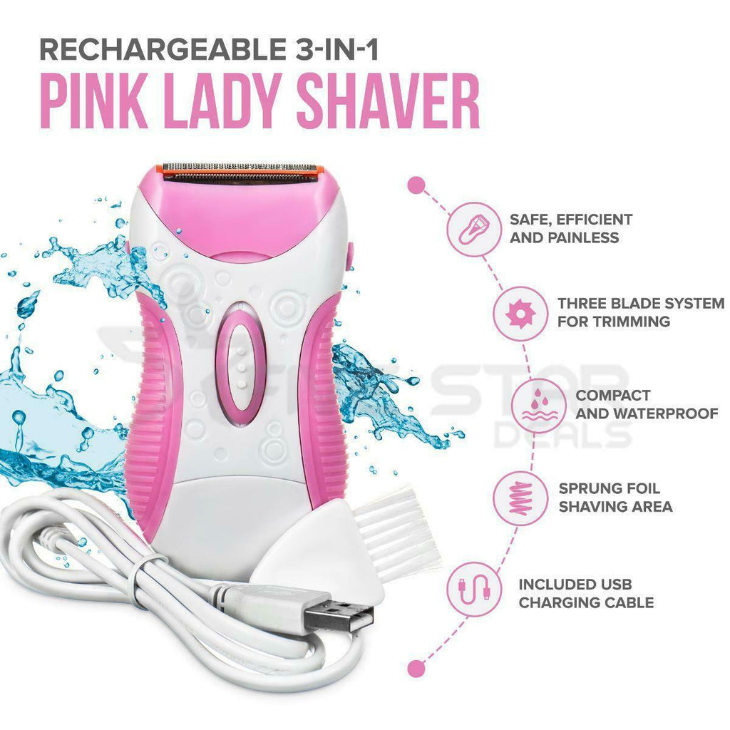 Ladies Shaver Electric Eyebrow  Trimmer Shaper Bikini Legs Hair Remover UK