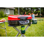 grill gas propane burner portable steel bbq 285 standup, red