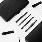 Classic Black Manicure Set Hand Feet Facial  Steel Accessories, 5 Choices