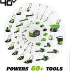 Greenworks 40V Brushless Self-Propelled Lawn Mower, 21-Inch Electric Lawn Mower, 5.0Ah Battery and Charger Included