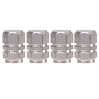 4/8pcs Aluminum Alloy Tire Valve Caps - Dustproof &amp; USA AIR Compatible - For Cars, Motorcycles &amp; Trucks