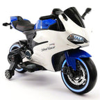2023 Racing Style Ride On Toy Motorcycle Car for Kids 12V Battery Powered  Blue