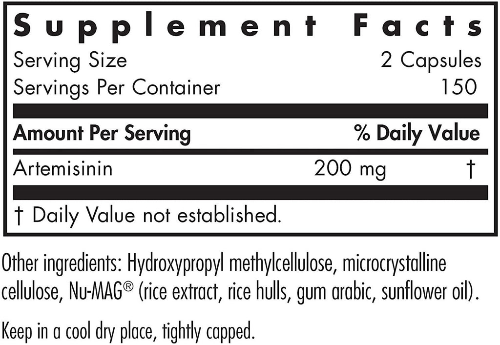 Allergy Research Group - Artemisinin - Microbial Balancer - 300 Vegetarian Capsules