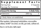 Allergy Research Group - Artemisinin - Microbial Balancer - 300 Vegetarian Capsules