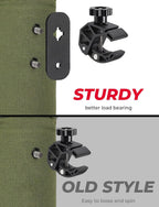 kemimoto Scooter Cup Holder, Oxford Fabric Motorcycle Drink Holder with 0.6"-1.5" Alligator Clamp, Universal Water Bottle Holder for Motorcycle, ATV, Scooter, Boat, Kayak, Bike, Walker, Army Green