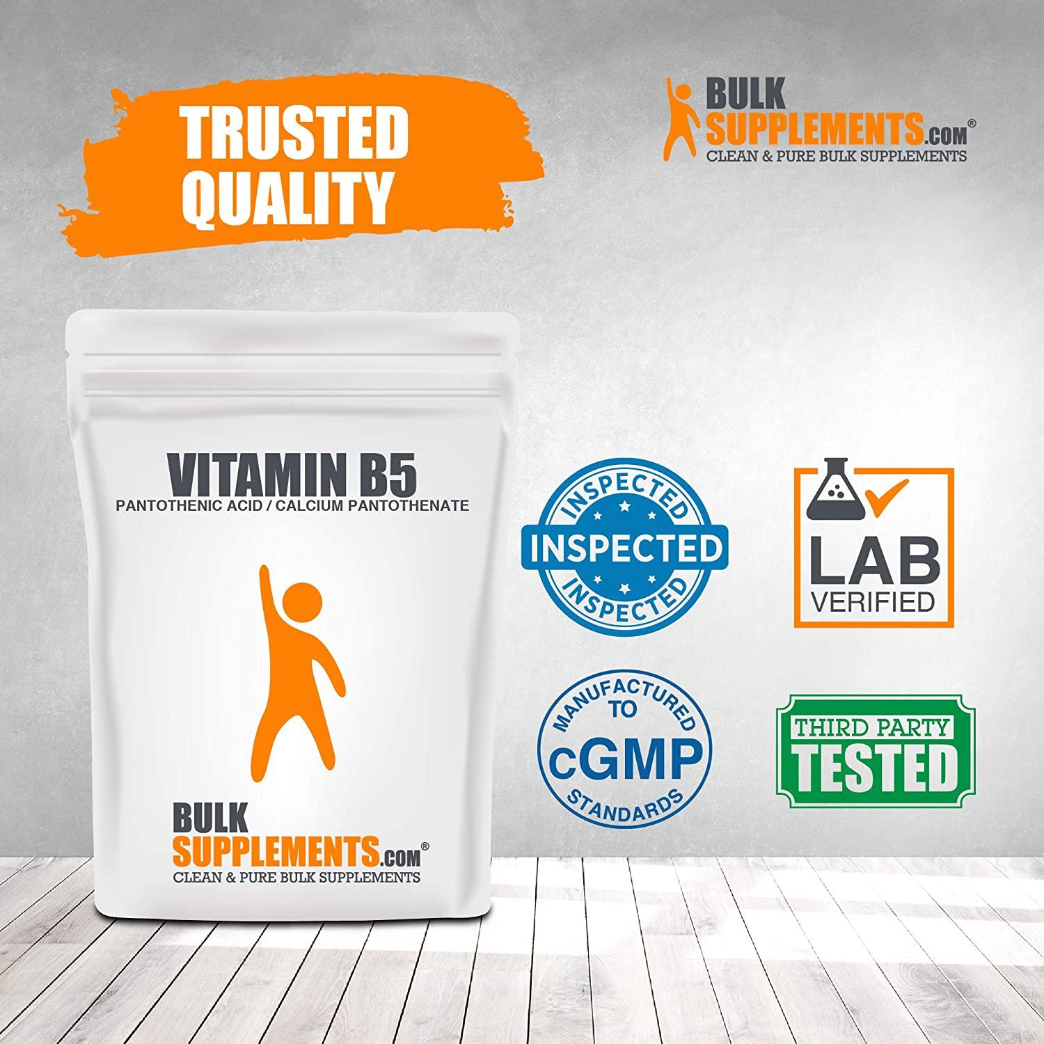 BulkSupplements.com Vitamin B5 (Pantothenic Acid) Powder (25 Kilograms - 55 lbs)