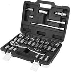 Jimin_Hand Tool Set 32pcs Ratchet Socket Wrench Bit Professional Repairing Kit Hand Tool Set Drill Bit Set