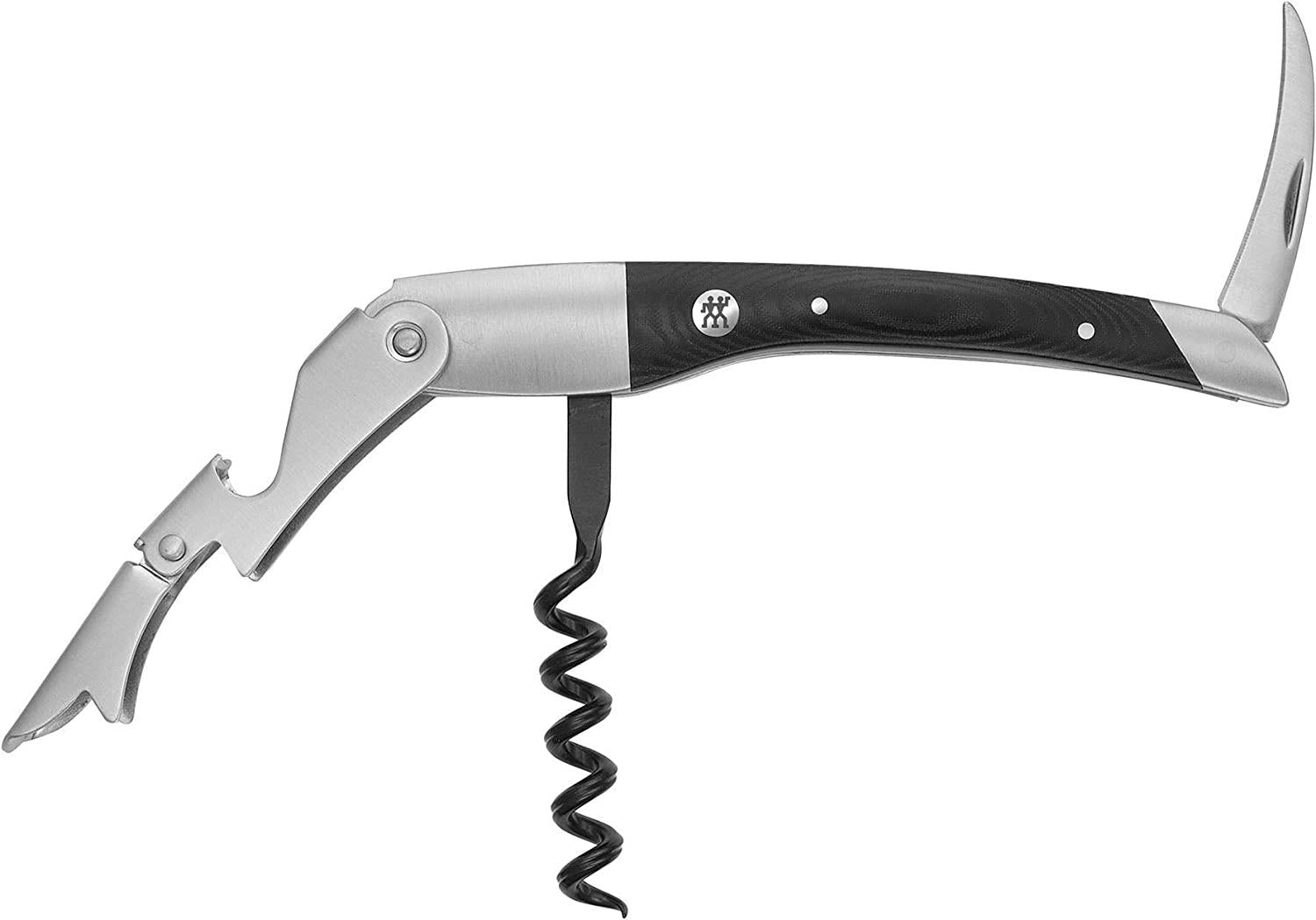 ZWILLING Henckels Sommelier Accessories Classic Waiter's Corkscrew with Micarta Handle, Stainless Steel
